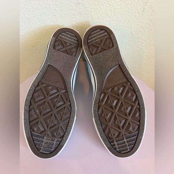 Converse High-Top Sneakers in Teal and White - Picture 12 of 16